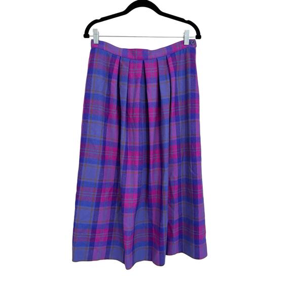 Jupe Crayon Pendleton Vintage Laine Violette – Taille 12 Femme USA